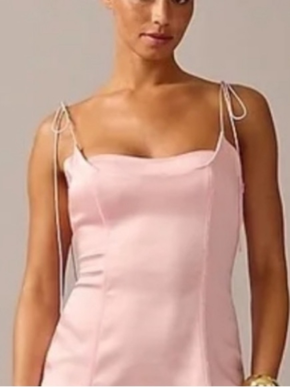 🎀 J. Crew x Anna October Limited Edition Ballet Pink Satin Stretch Pin Up 14 - Picture 4 of 11